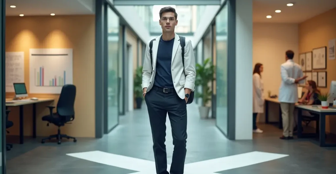 young professional exploring diverse career paths in multiple industries