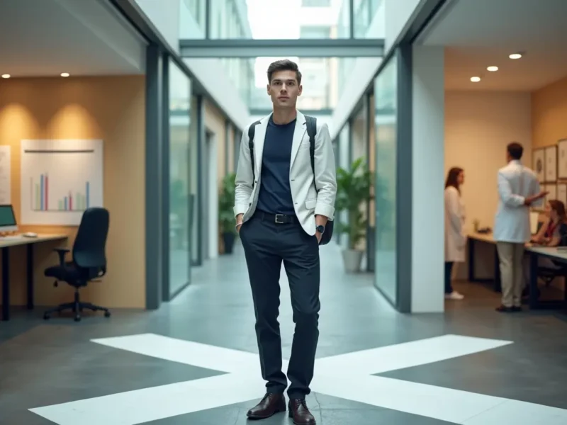 young professional exploring diverse career paths in multiple industries