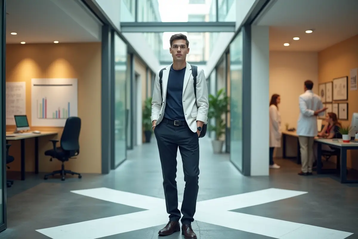 young professional exploring diverse career paths in multiple industries