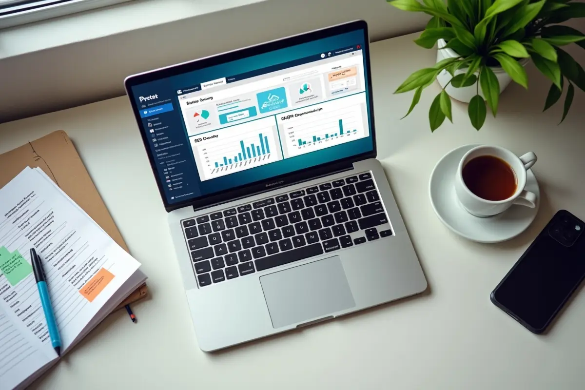 marketing professional improving website seo with practical optimization strategies